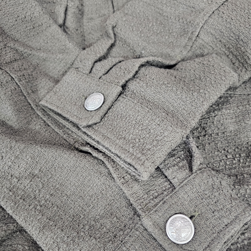 Express Olive Button Up Jacket - image 4